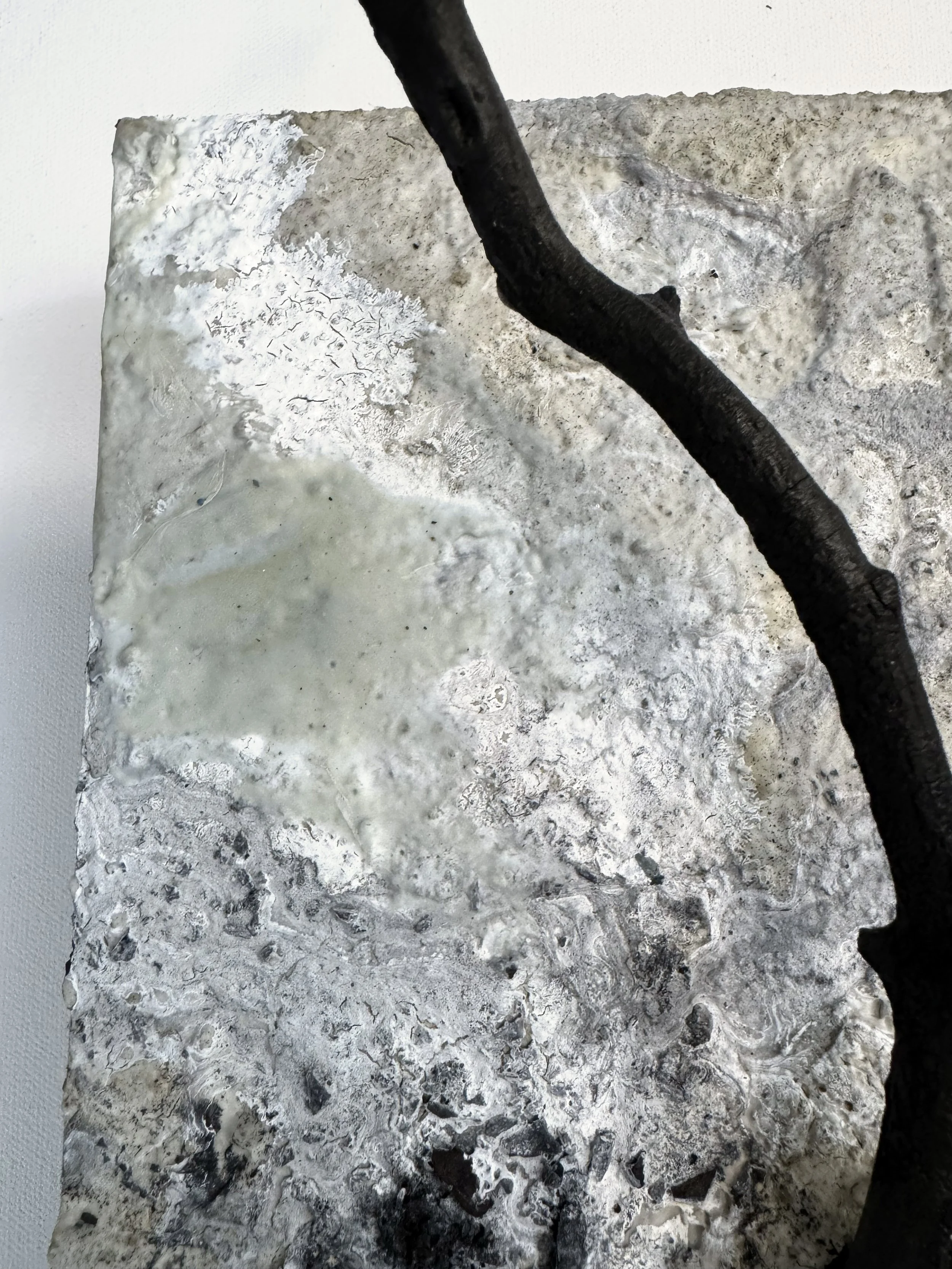 KatherineFilice_CommonGround_No5_Ink_Stucco_Charcoal_FoundObjectsonWoodPanel_17-5x14x7_2025_Detail4.jpg