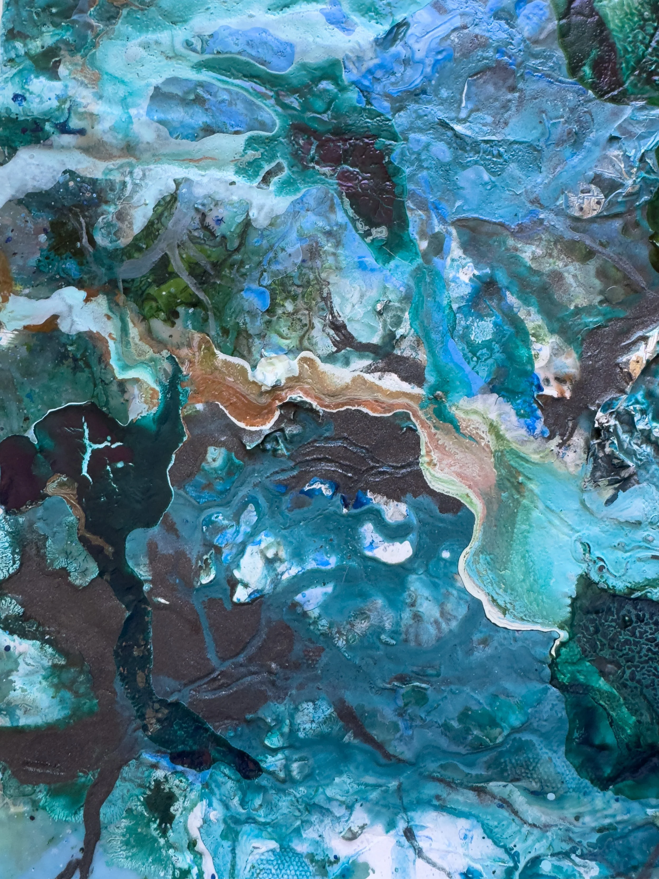 KatherineFilice_ShinrinYoku_inkpapersilverleafmicaonburiedcanvas_21x20.5inches_2025_detail5.jpg