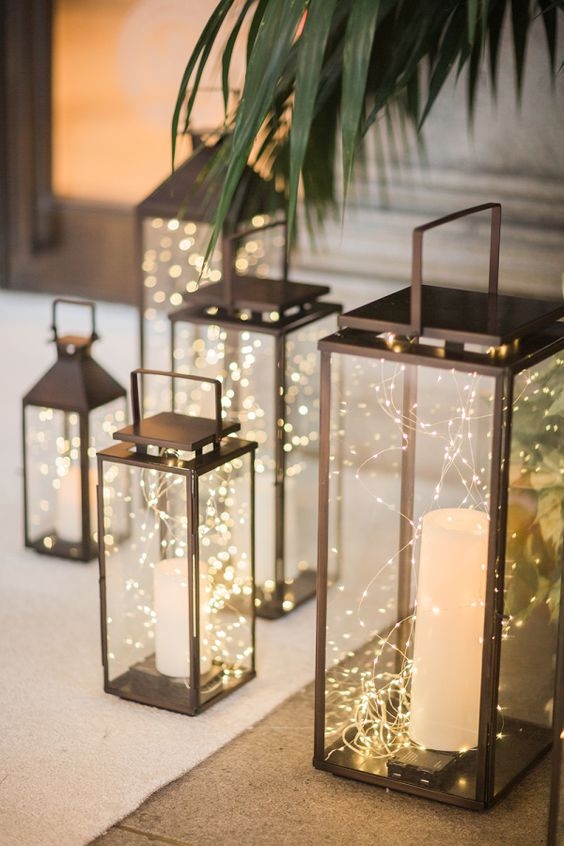 Fairy Lights in Lanterns
