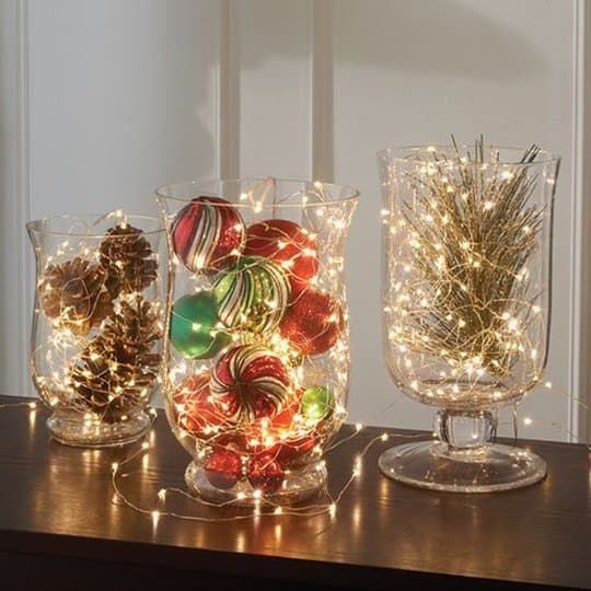 fairy light table centerpieces fairy light table centerpieces