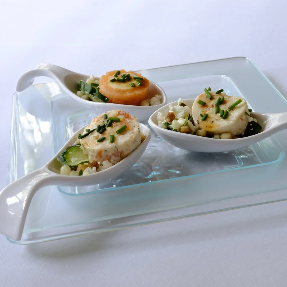 Glass Effect Canape Plate Pack Of 10