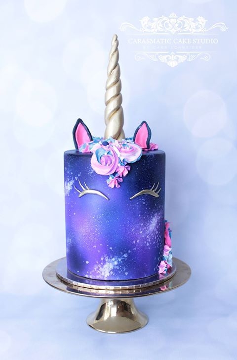 Iridescent Unicorn Cake