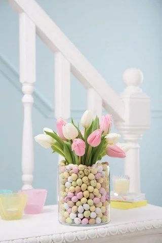 Pastel Pink Table Decorations