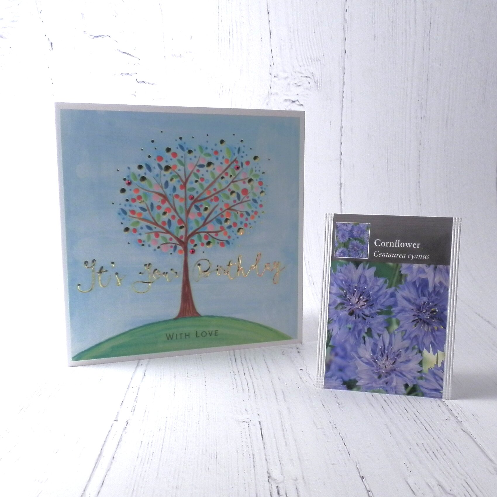 Thank You Card And Seeds Gift
