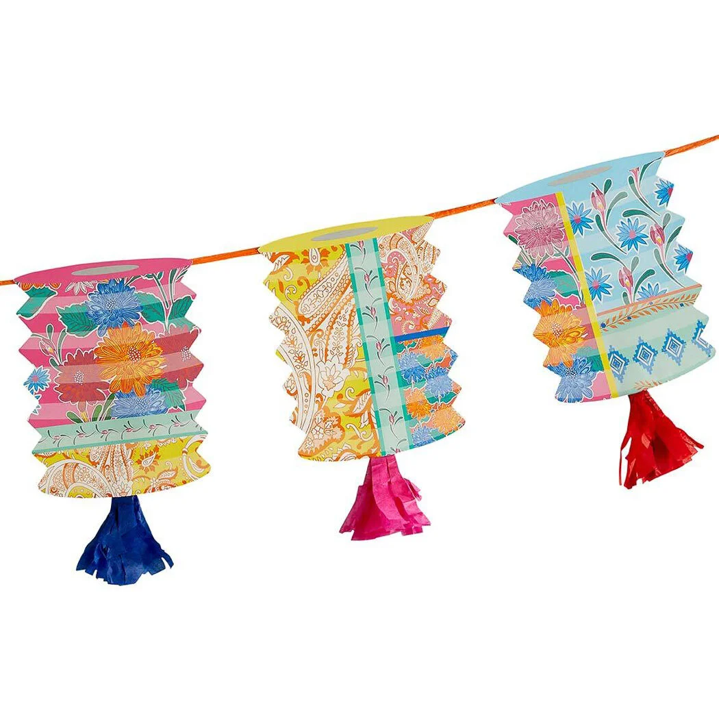 garden bunting - paper lantern design