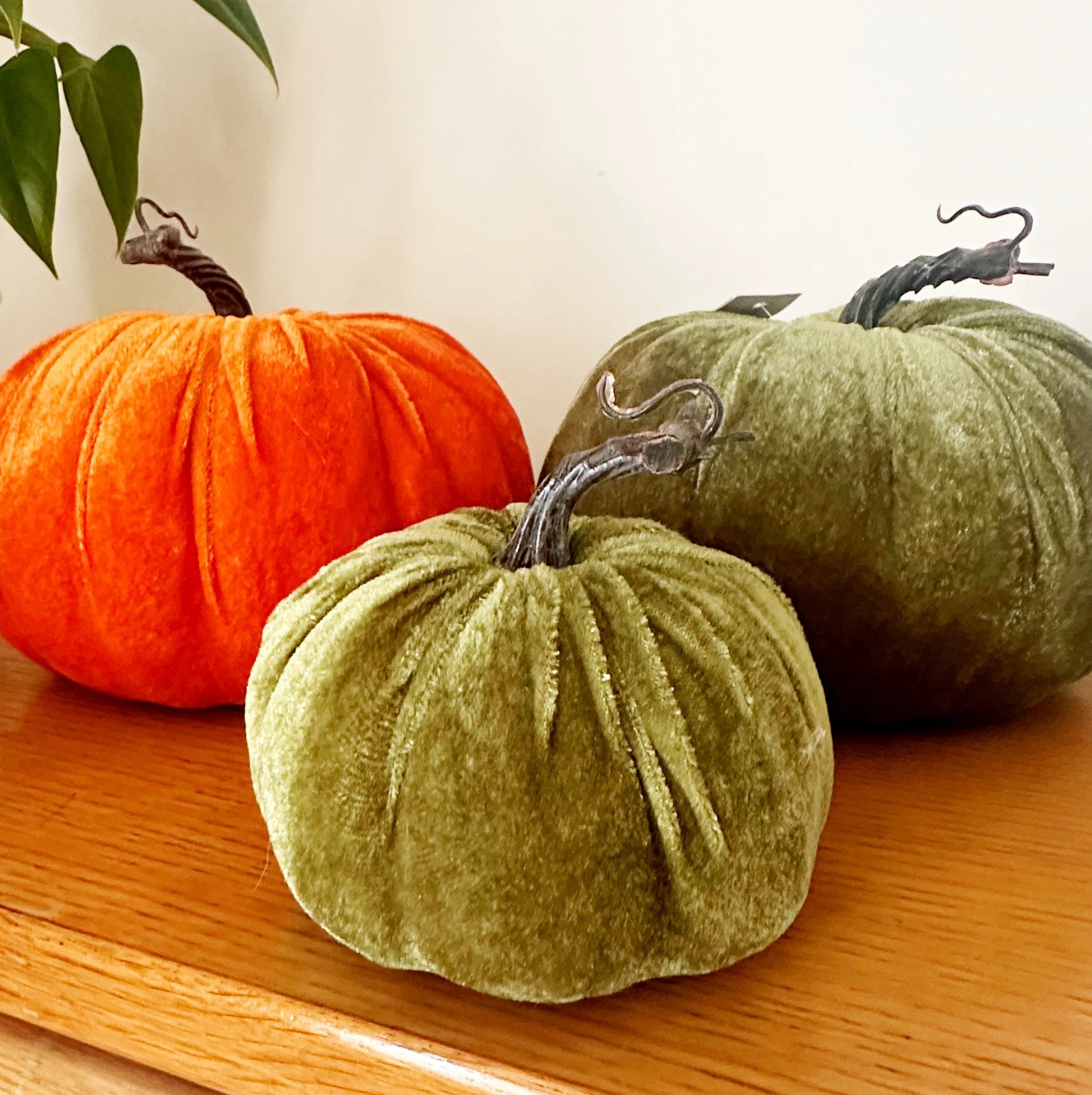 Green Pumpkin Autumn Decoration - Small