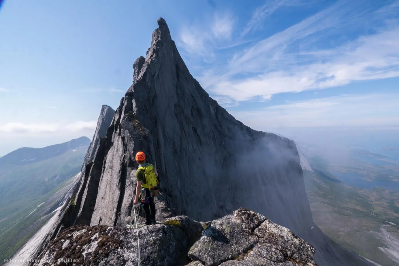 Kuglhorn Østkammen, Huglhorn klatring