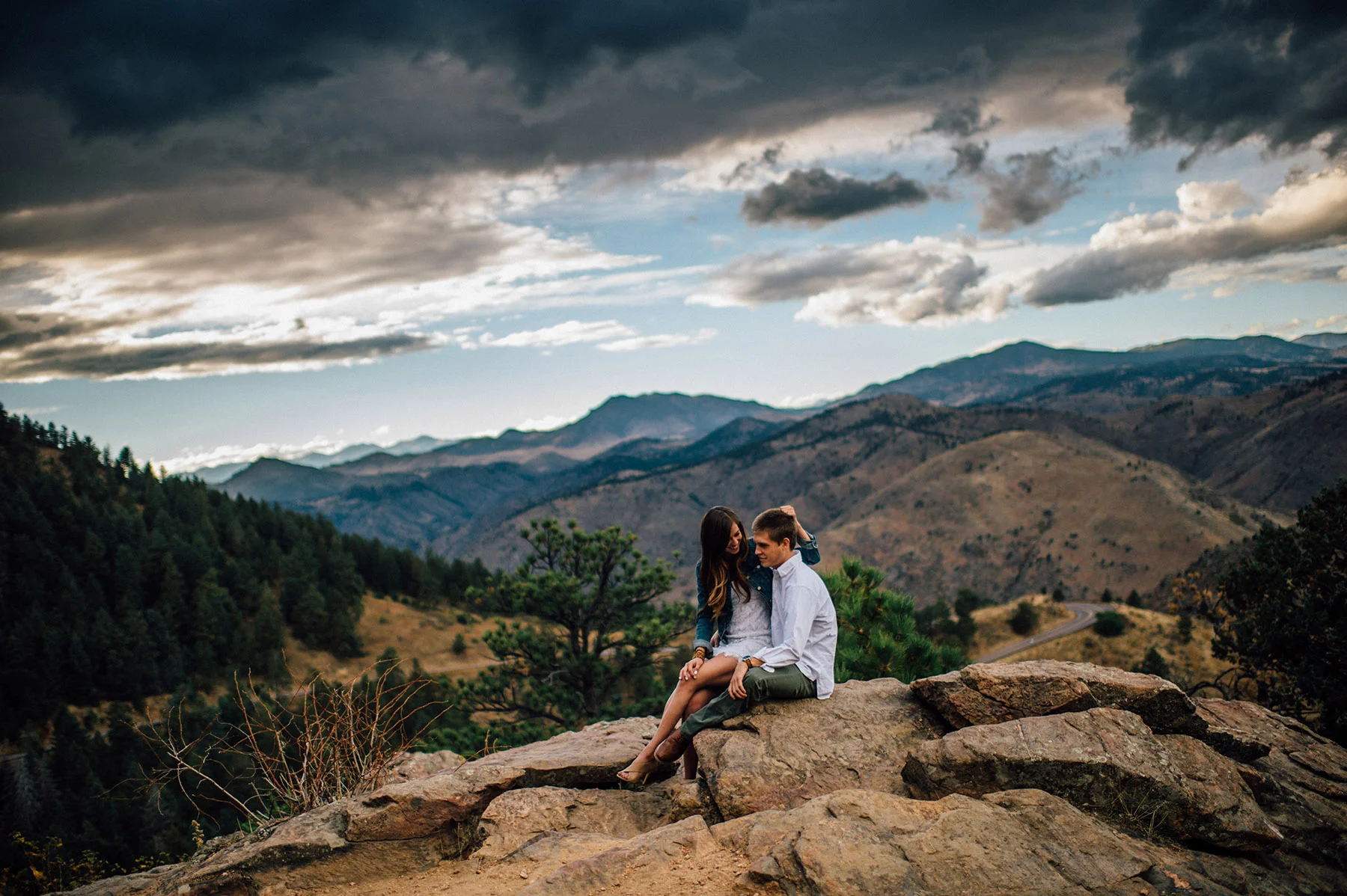 mountain engagement pictures colorado