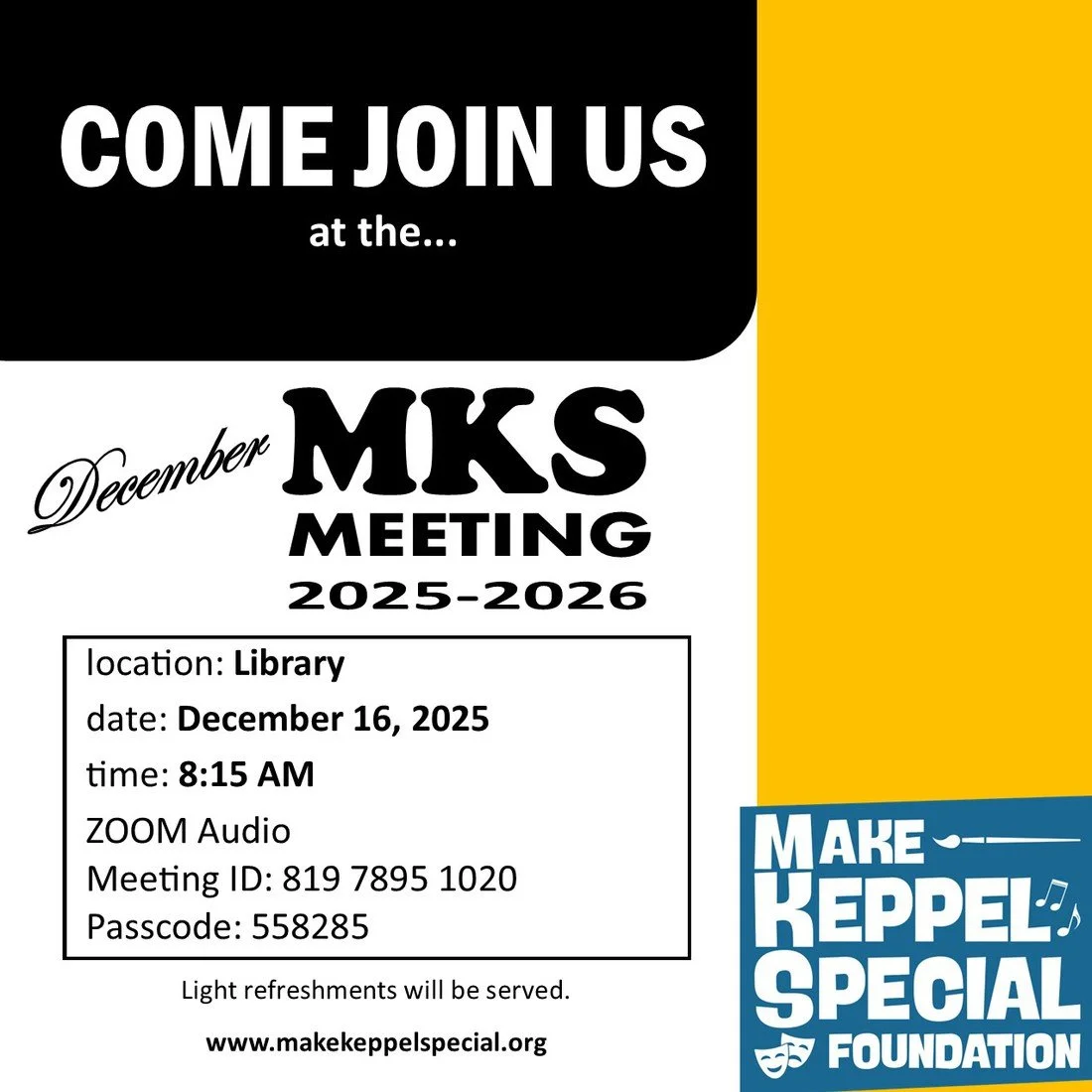 MKS Foundation Meeting