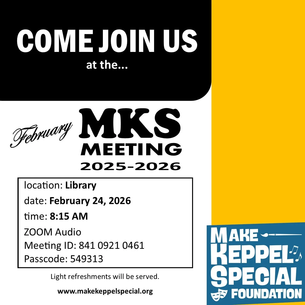 MKS Foundation Meeting
