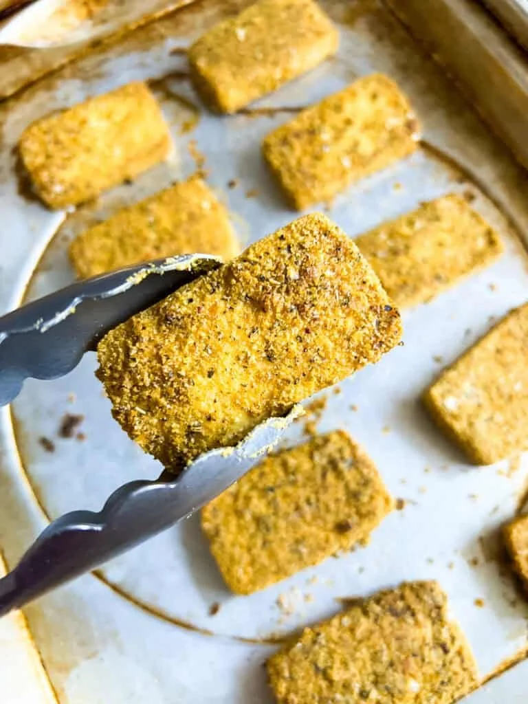 Double portion of Crispy Parmesan Herb Tofu-Frozen