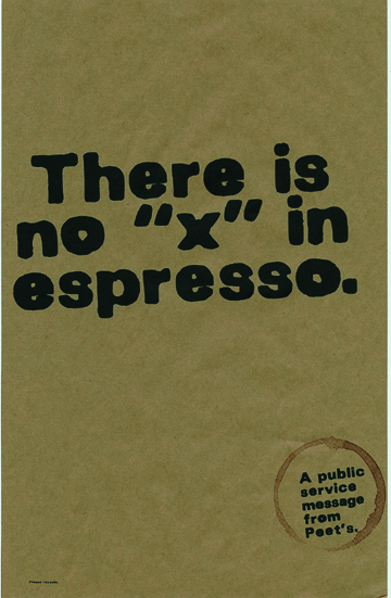 Peet's "X"