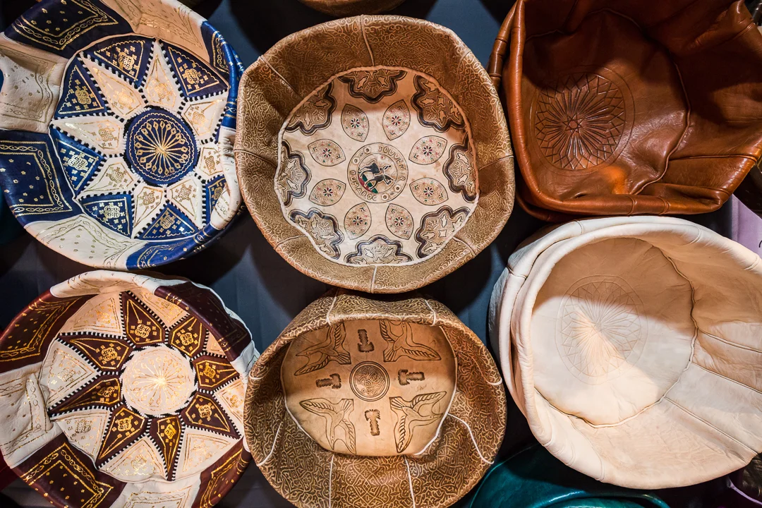 The main leather tanneries in Marrakech are located in the Bab Debbagh quarter in the north end of the medina.