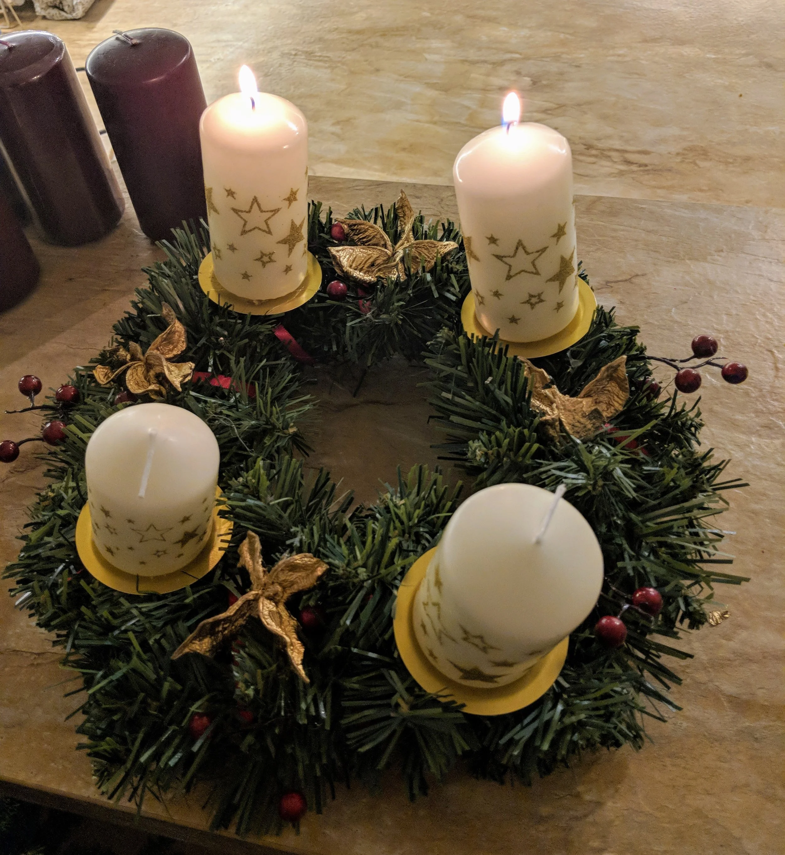 Adventskranz, a German Christmas tradition. Photo credit: Susanna Kelly