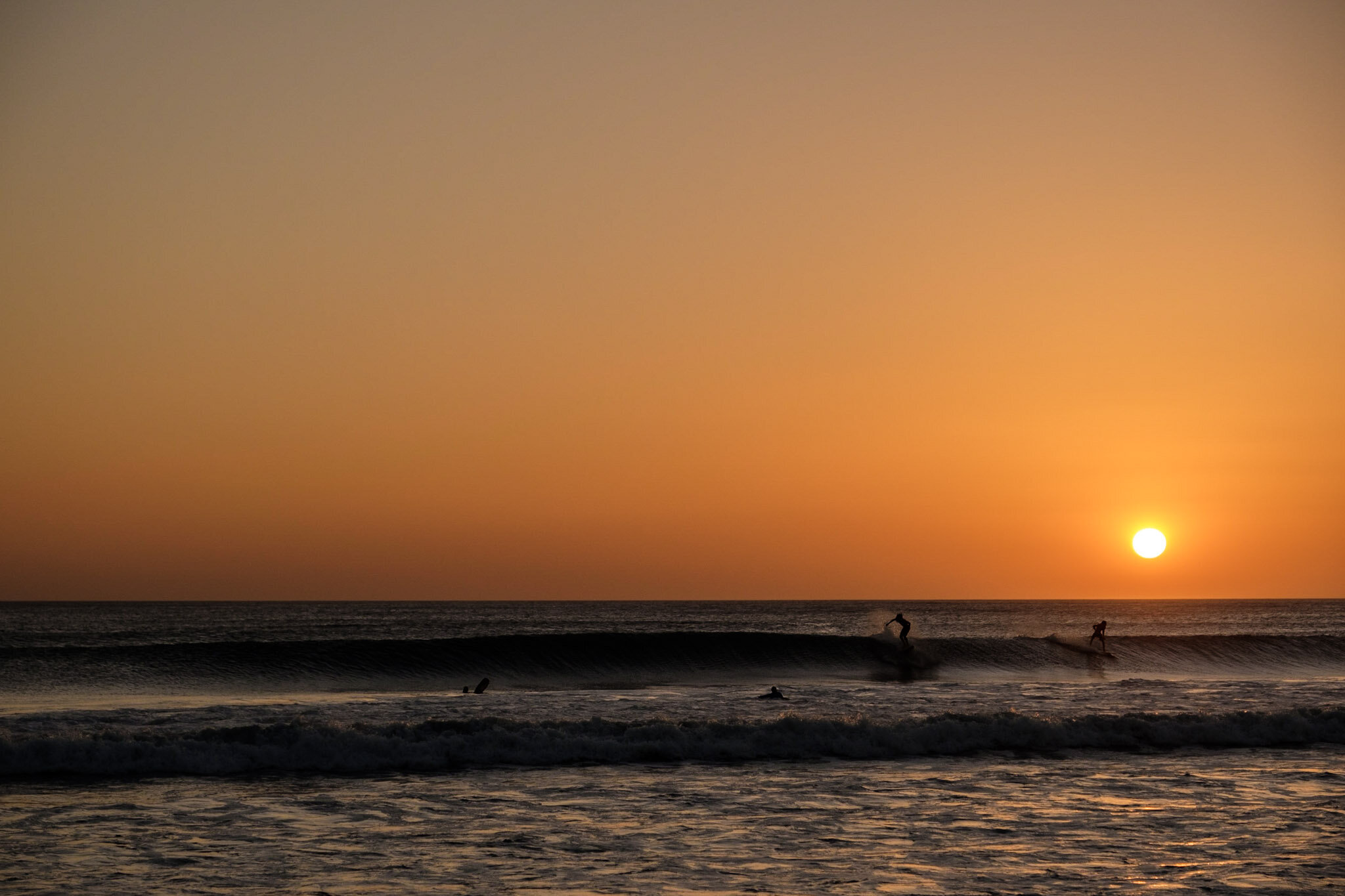 Sunset surf, Playa Grande