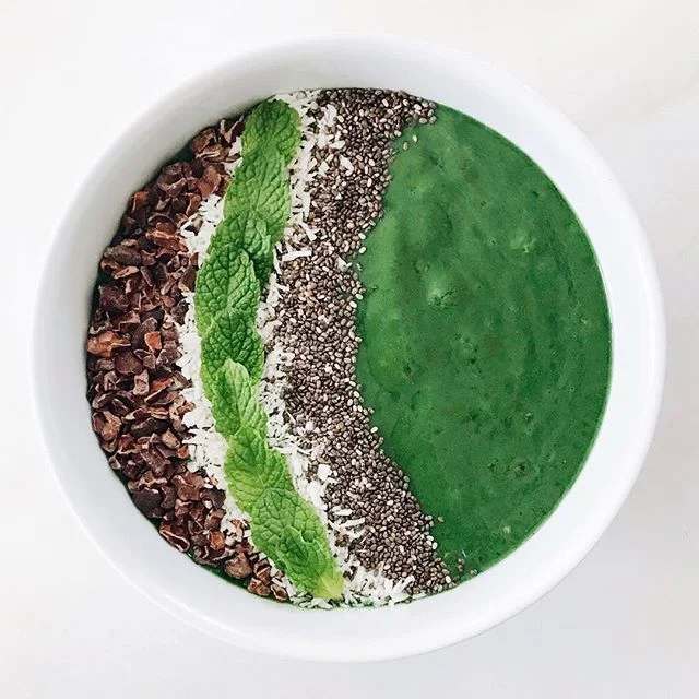 Mint Chip Superfood Smoothie Bowl 