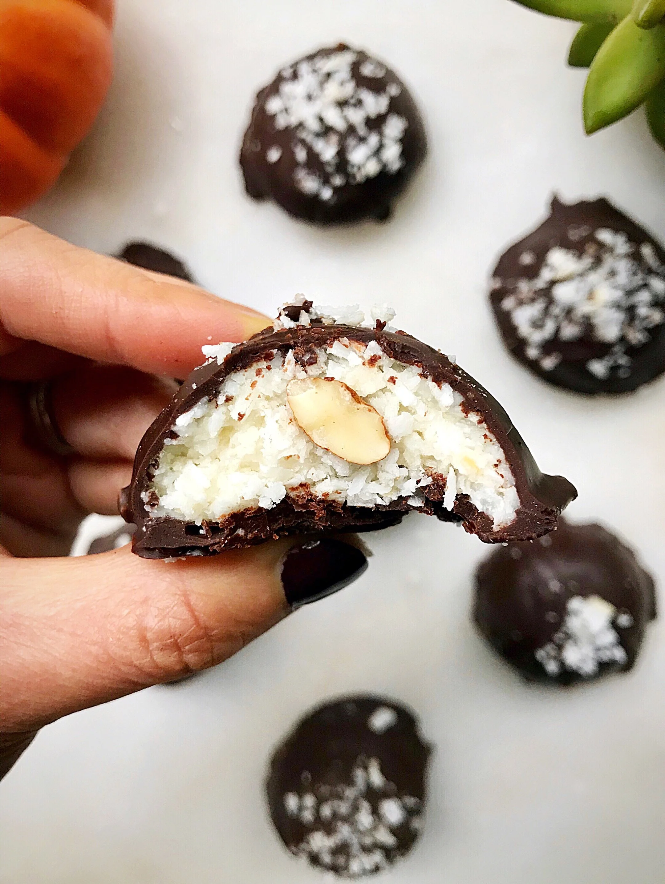 Paleo Almond Joy Truffles