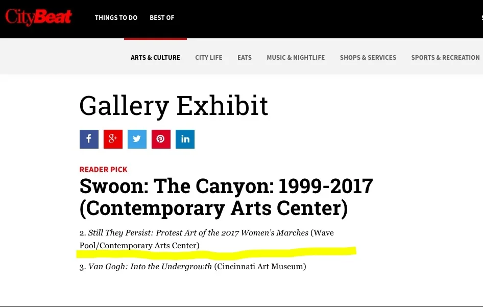 Voted by CityBeat Readers as the #2 top Gallery Exhibit of 2018.