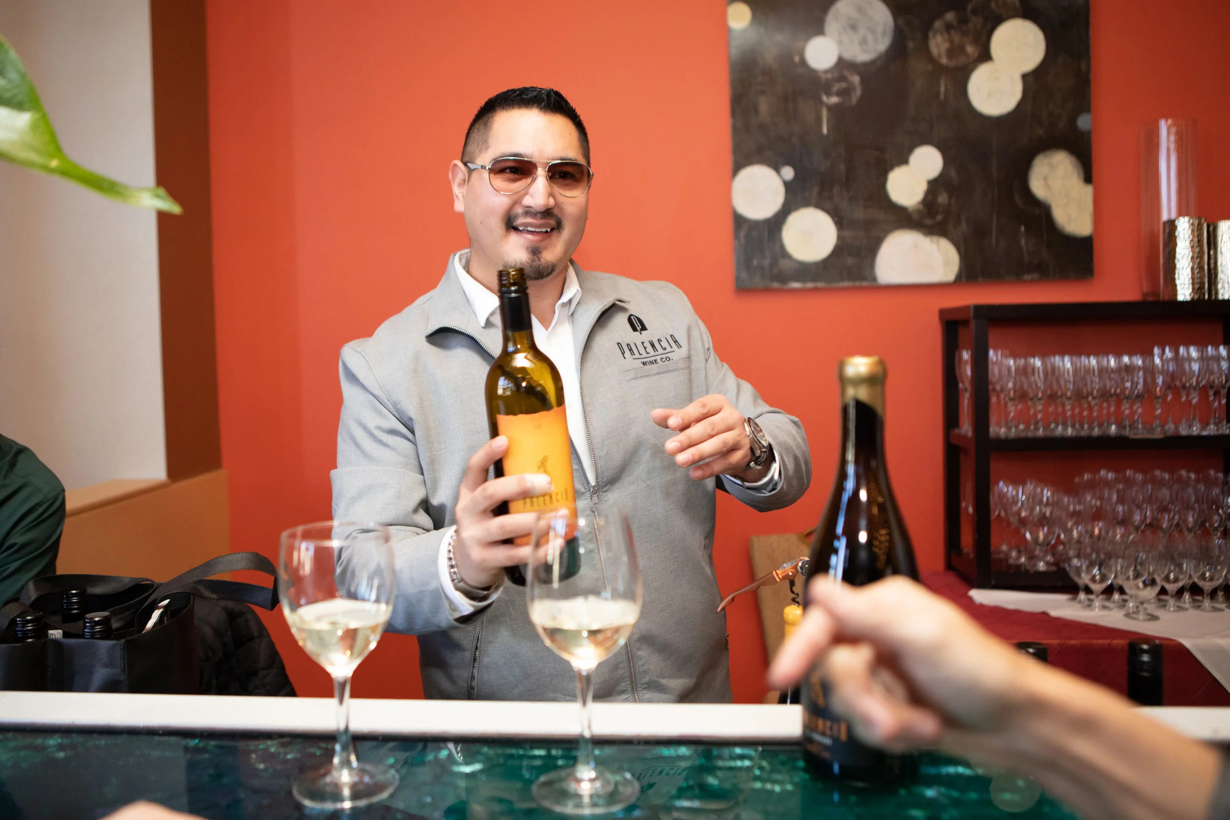 Palencia Wine was poured for our VIPs // Photo by Megan Swann Photography