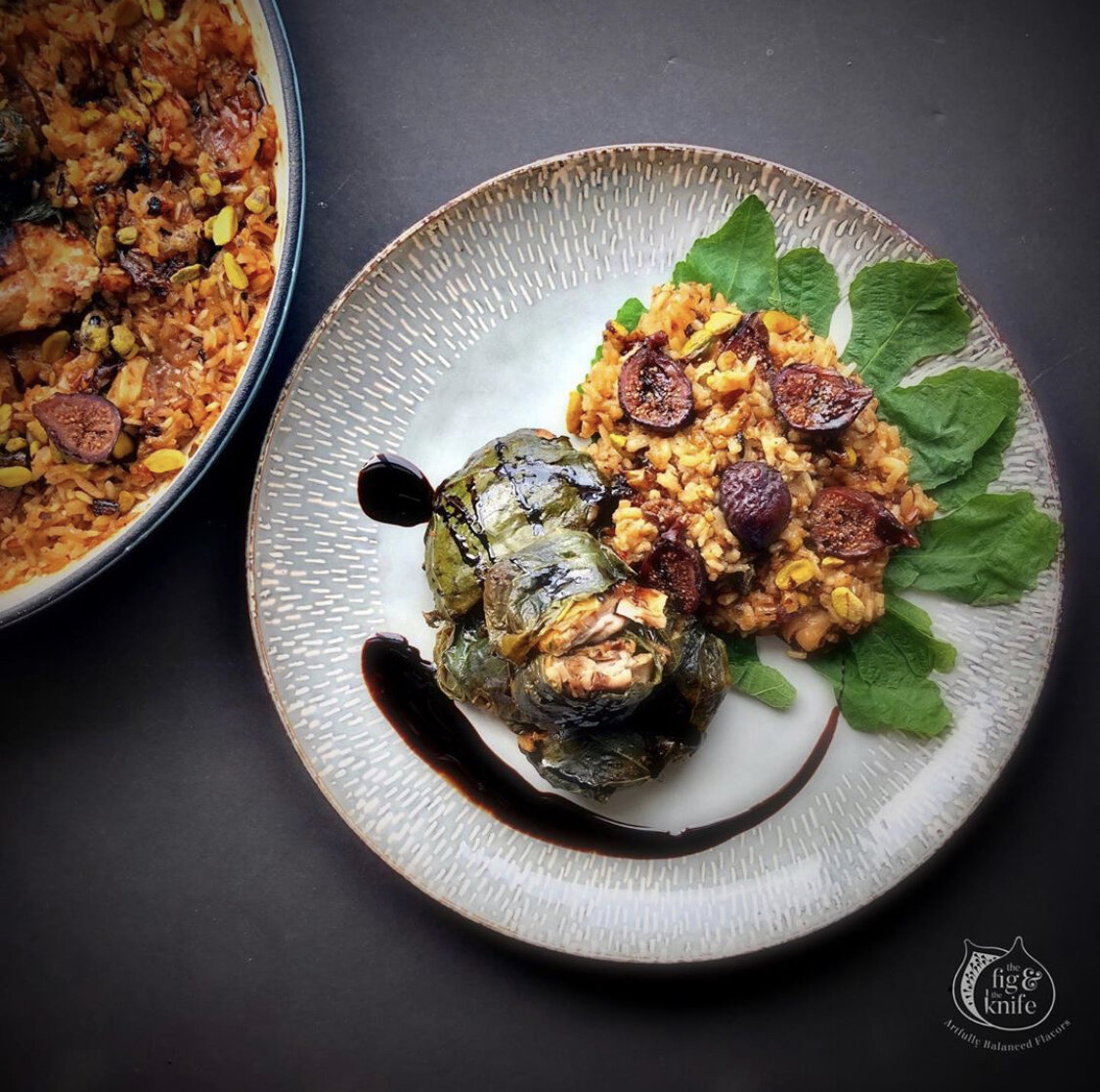  Triple Fig Chicken &amp; Wild Rice. Dressed with Fairy Fig Dust Vinaigrette.  Recipe &amp; Photography featured in Edible Phoenix 2019 Summer edition.  
