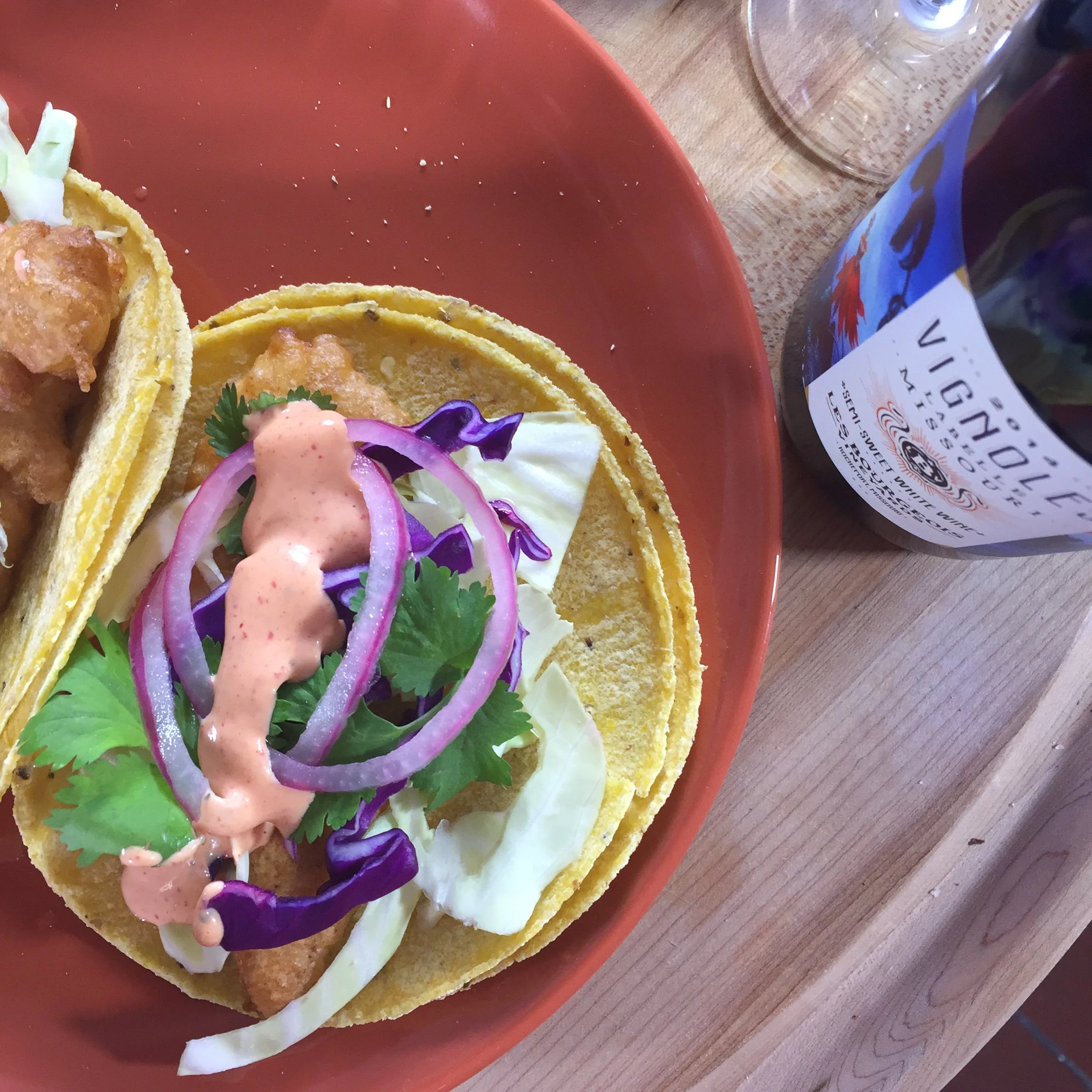 Fish Tacos with Quick-Pickled Onions&nbsp;