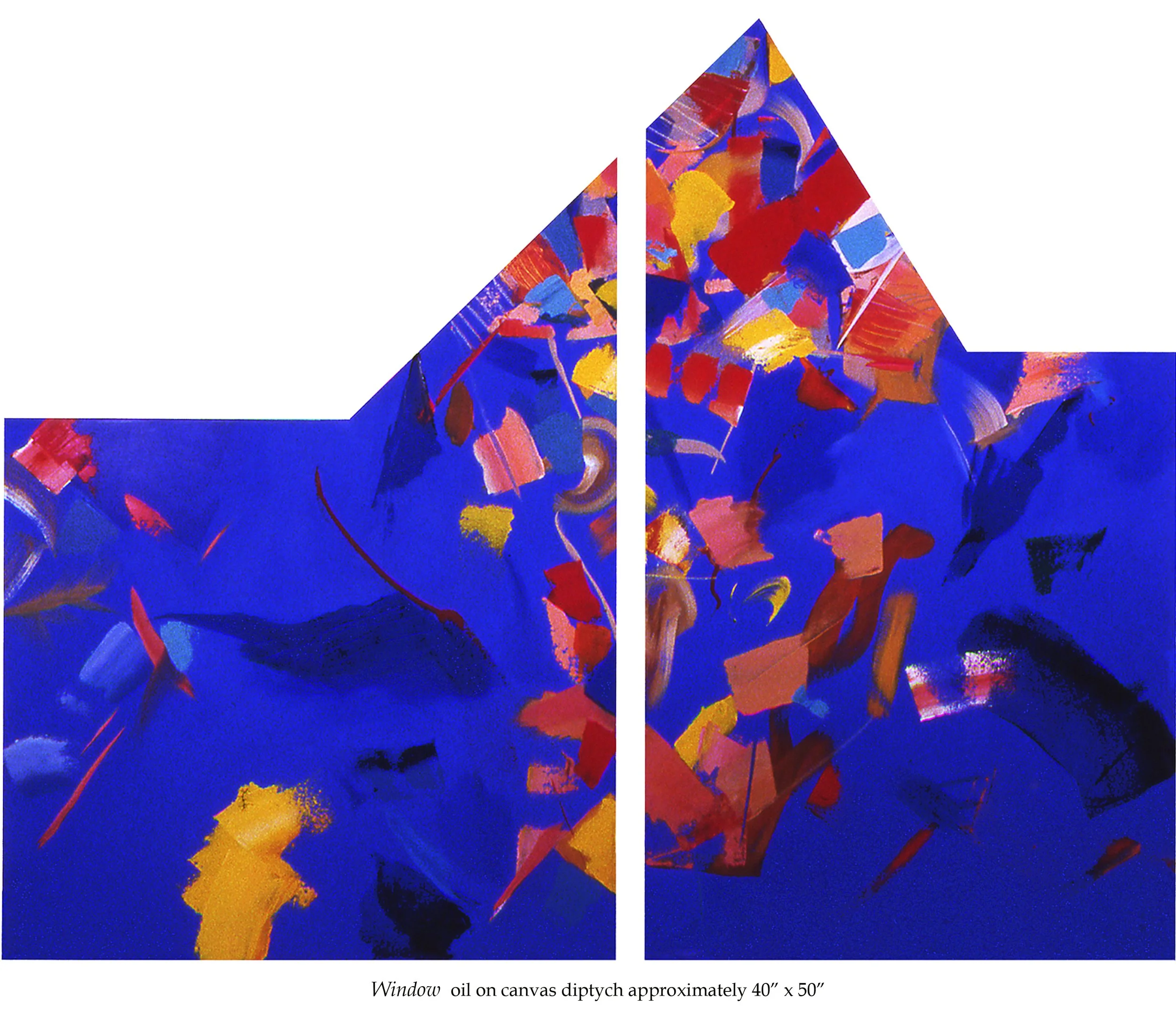 "WINDOW" diptych on canvas