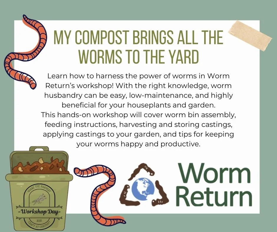 Join Jess Kusten, longtime employee at Worm Return, for a hands-on, two-hour workshop exploring the power of worms &mdash; learn how to care for your worms and use their castings to nourish your plants and garden.

My Compost Brings All The Worms To 