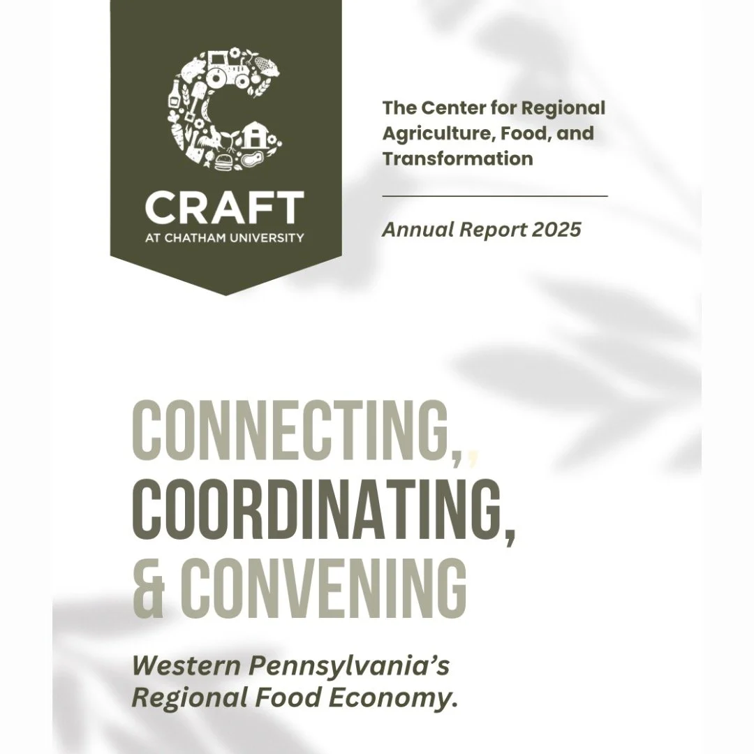 It's here! Our 2024-25 Annual Report is available on our website at craft.chatham.edu/annual-reports (link in bio.) 

We're so excited to share what CRAFT has been up to this past year and to highlight the transformative and collaborative work taking
