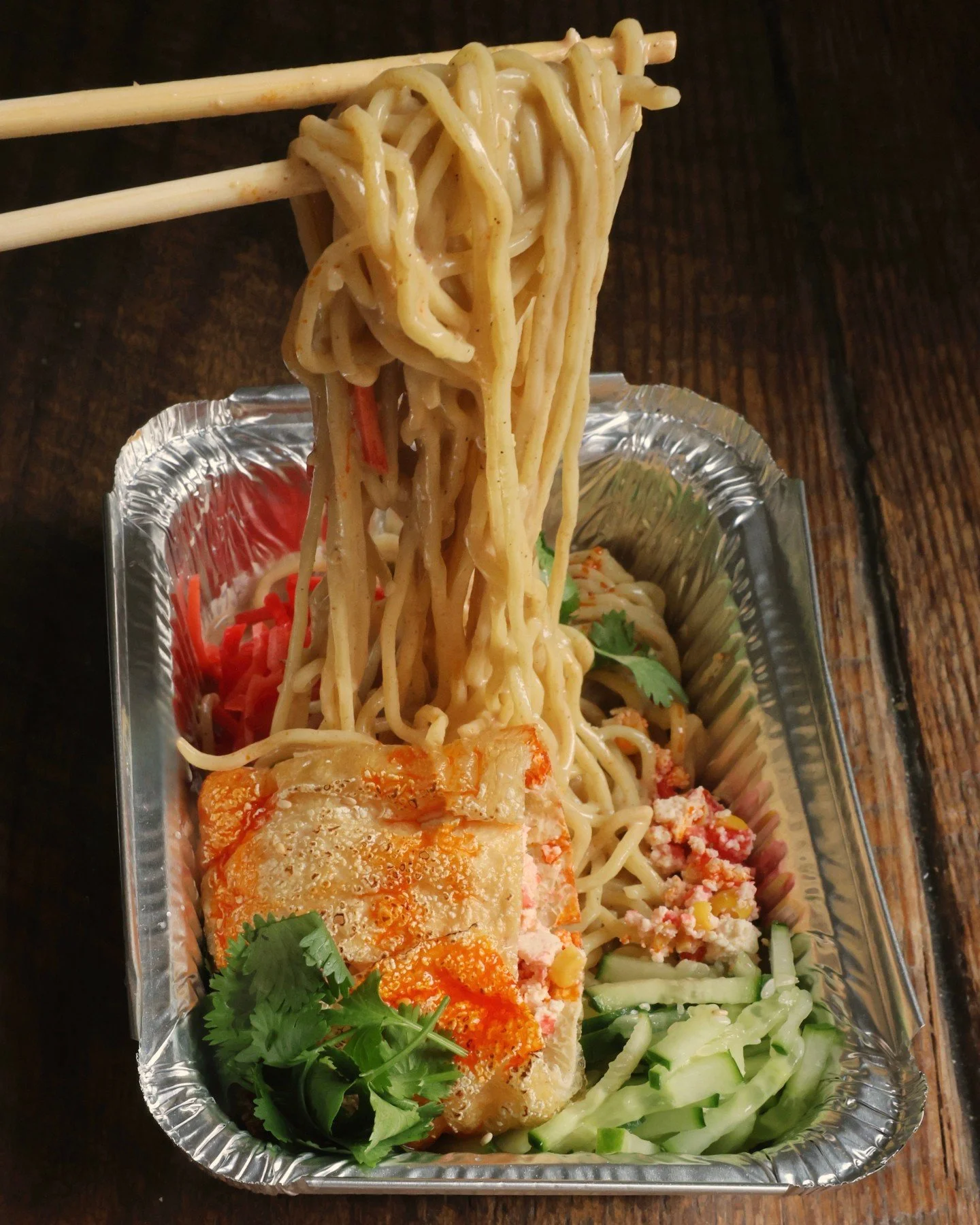 Cool, creamy, and crave-worthy 😋 Our chilled sesame noodles are packed with flavor and topped with your choice of tender braised chicken or stuffed tofu. 🥢 Find us today at Georgetown or Union Market! 🍜

DC📍3210 Grace St NW &amp; inside of @union
