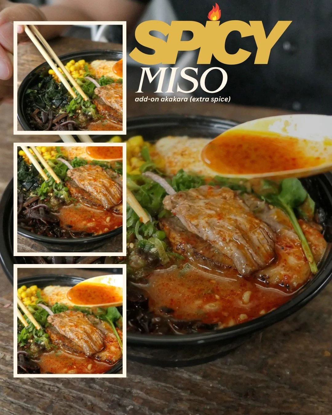 Miso ramen 🍜 but feeling bold? 🔥 Add Extra Spice (Akakara) and turn it into spicy miso ramen that warms you up!

DC📍3210 Grace St NW &amp; inside of @unionmarketdc

#washingtondc #georgetowndc #dcramen #unionmarketdc