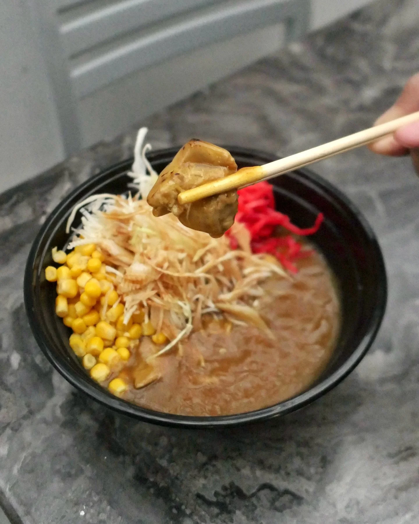 Golden comfort in a bowl 🍛✨ Medium spicy house made Japanese curry over white rice, topped with soy glazed chicken thigh, sweet corn, pickled ginger, shredded cabbage, and a drizzle of teriyaki sauce. Order for pick up 📲

DC📍3210 Grace St NW &amp;