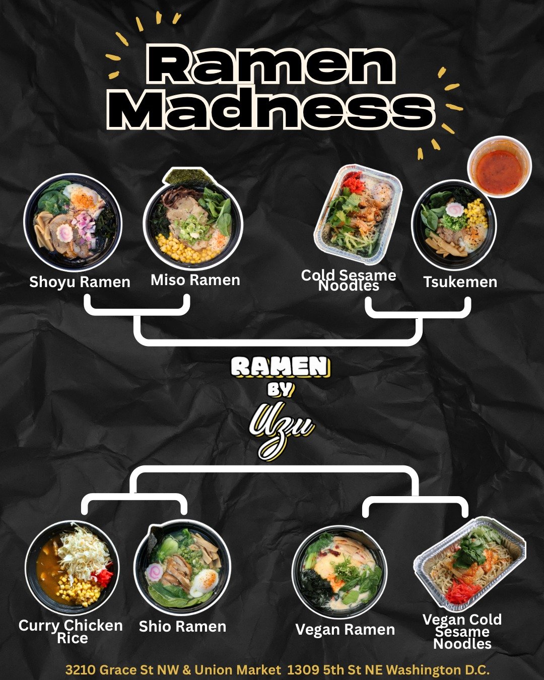 Bracket season but make it ramen 🍜🏀 Every matchup is slurp worthy. Pull up to Ramen by Uzu and taste the madness yourself! 🍥

DC📍3210 Grace St NW &amp; inside of @unionmarketdc

#washingtondc #georgetowndc #dcramen #unionmarketdc