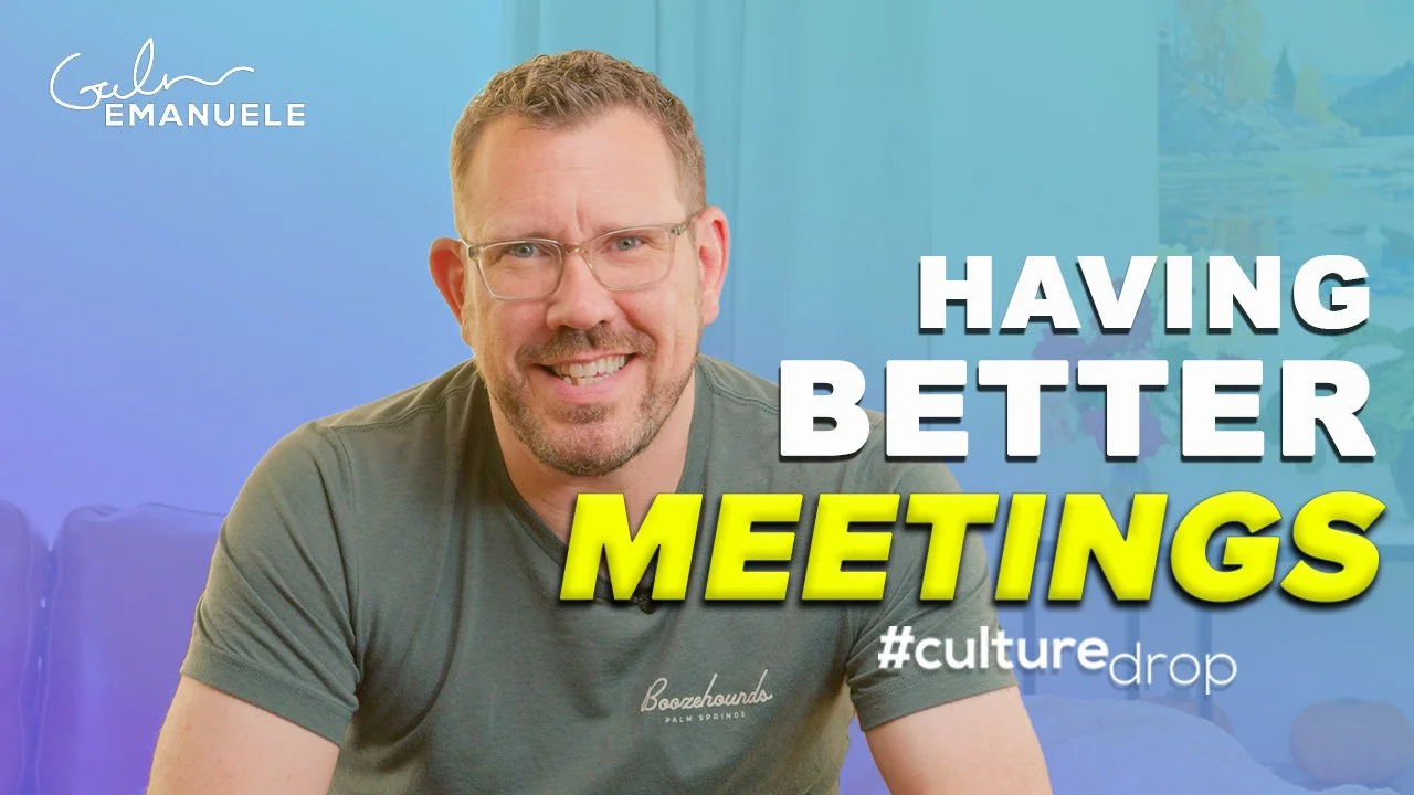 Facilitating Better Meetings that don't suck efficiency facilitating having better meetings Galen Emanuele Culture Drop