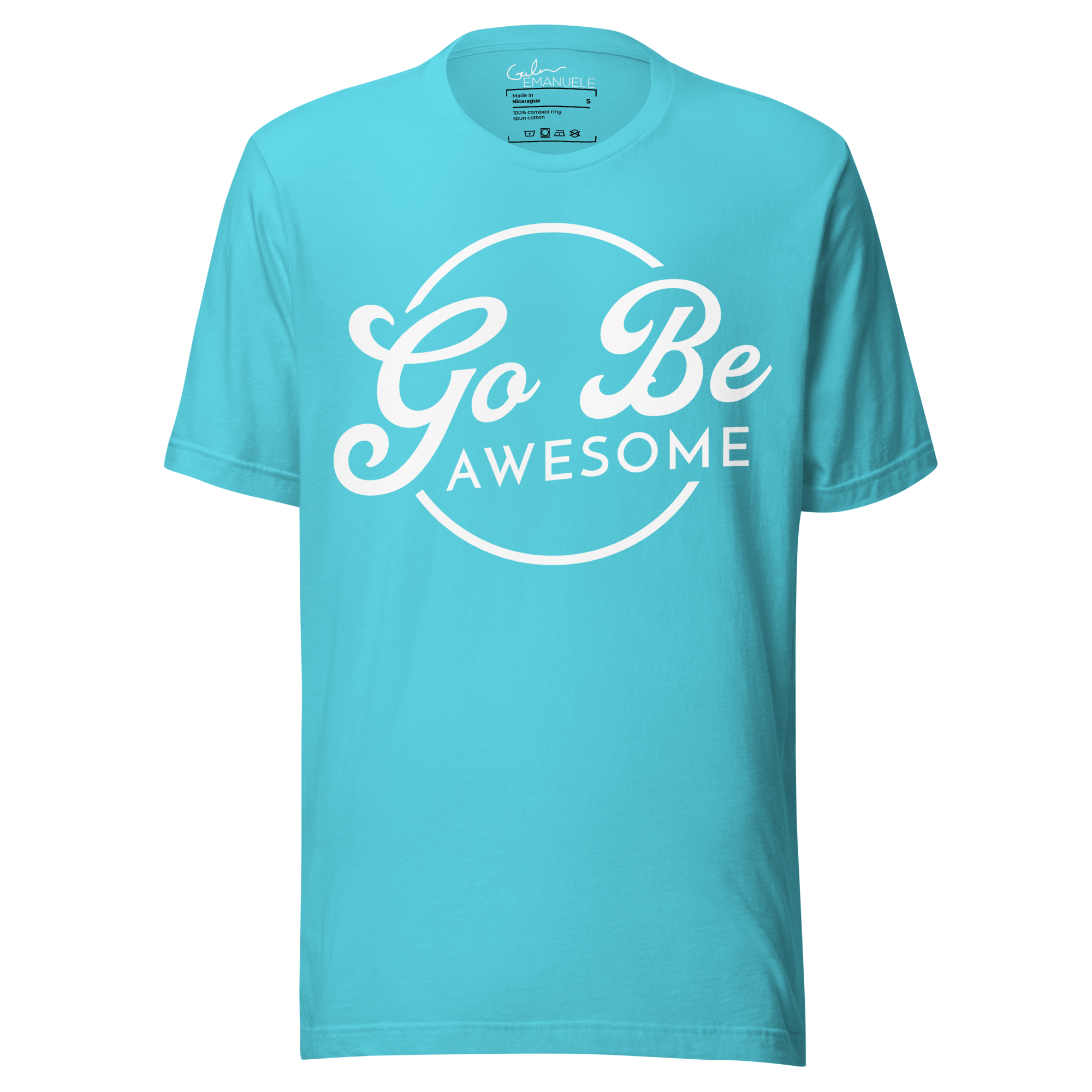 unisex-staple-t-shirt-turquoise-front-691d091d1e00e.png