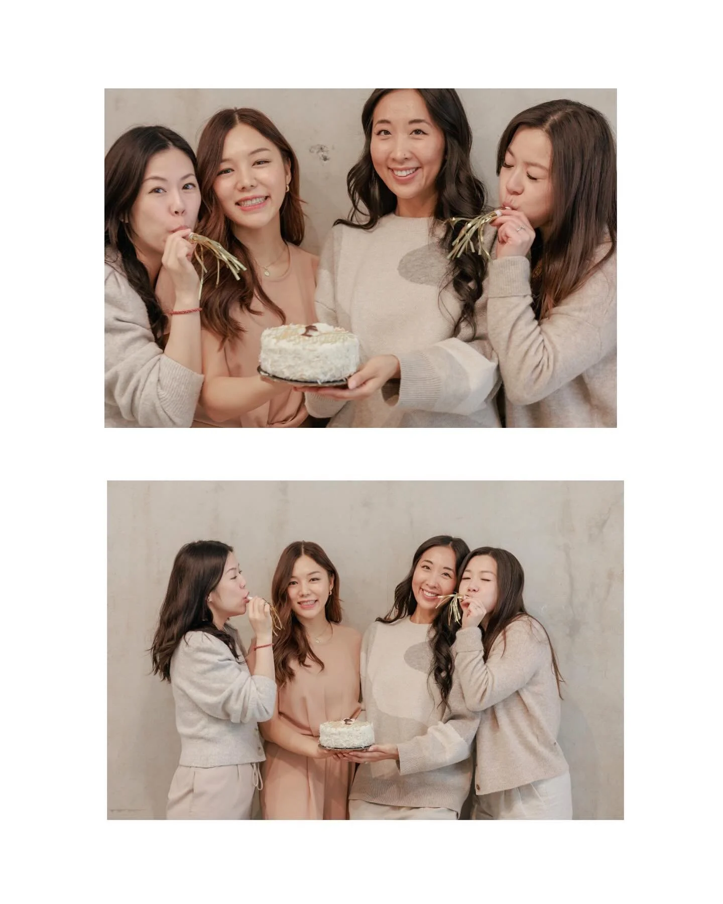 Besties, birthdays, and big smiles! 🎂💃 Celebrating friendship and unforgettable moments in the studio today! These four know how to party in style. 🥳📸 
#bestie #studiophotoshoot #vancouver #birthday #celebrate