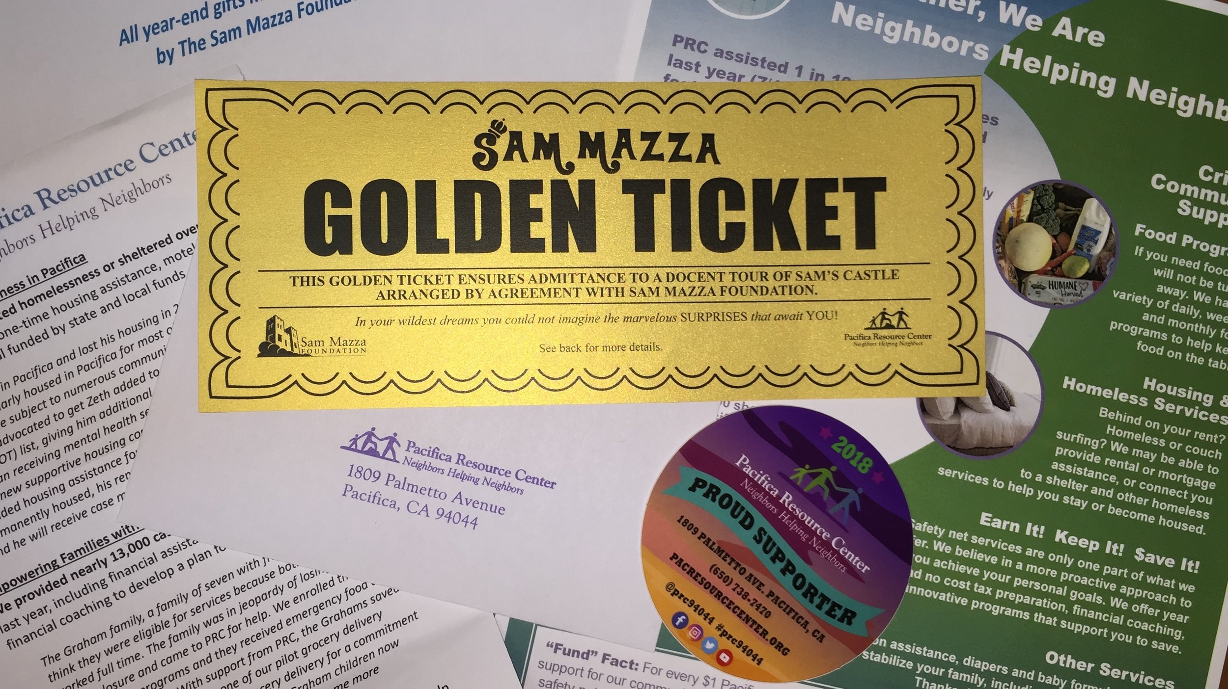 Pacifica Resource Center Challenged by The Sam Mazza Foundation!