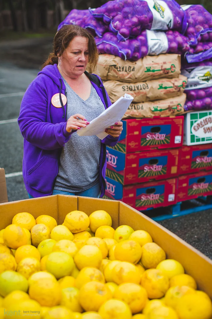 PRC Food Programs Coordinator Rose Davis at Family Harvest, 2019 (Photo by Kent Hwang)