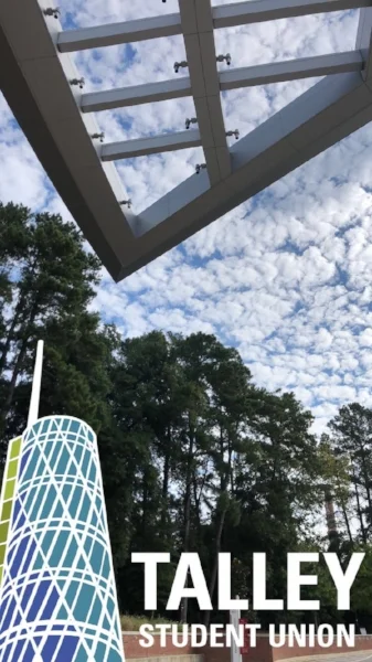 A long-standing geofilter at the student union on NC State University’s campus in Raleigh, NC.
