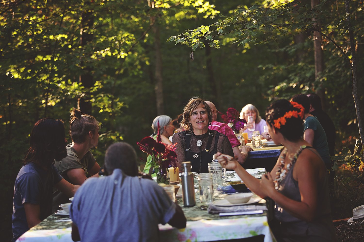  Nicole Garneau performs as guide for Ezell: Ballad of a Land Man, October 2019. Photo: Erica Chambers.    