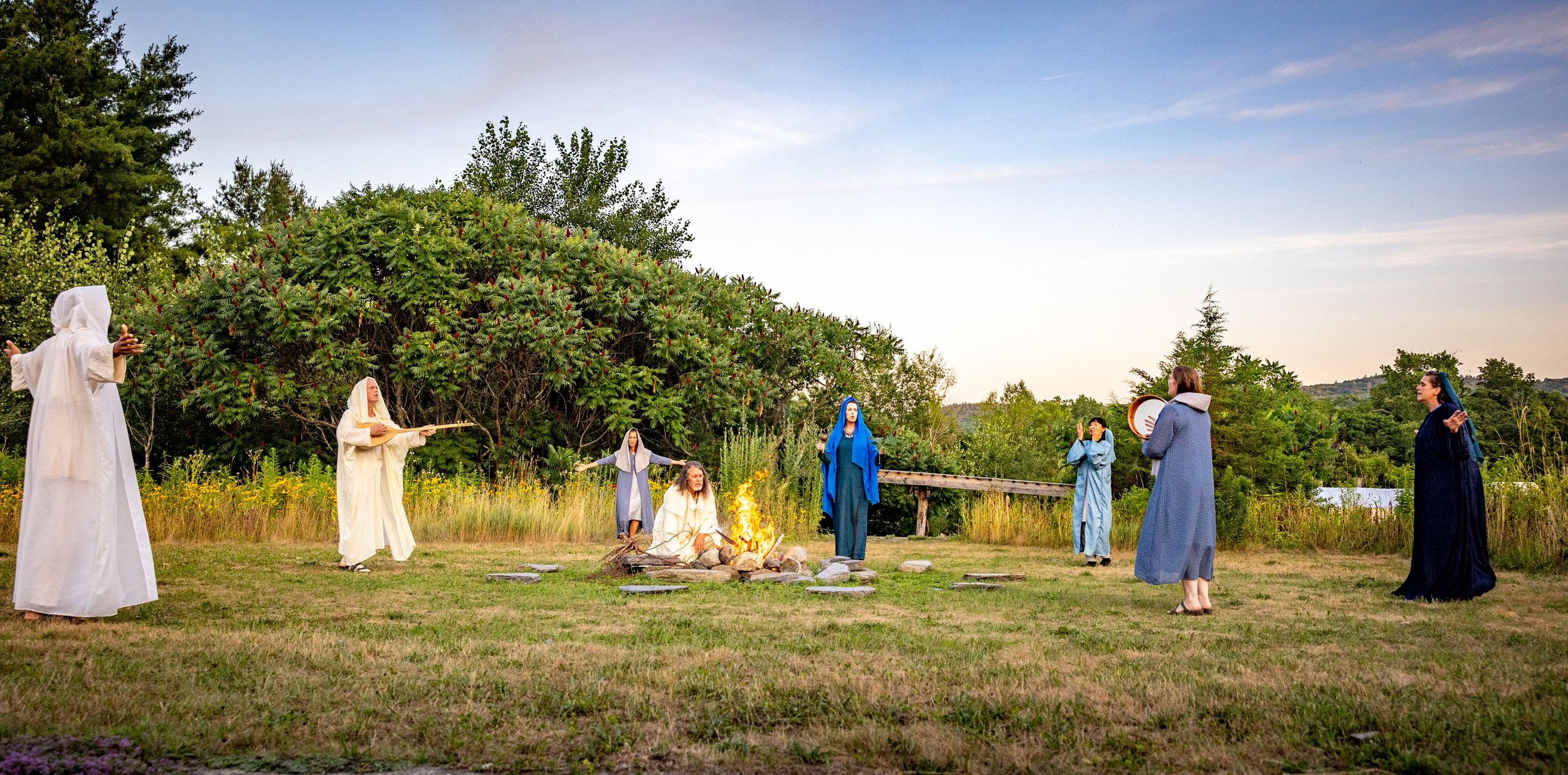  Double Edge Theatre’s production of The Hidden Territories of the Bacchae, directed by Stacy Klein. July-August 2022, Ashfield, MA. Photo: Douglas Mason 