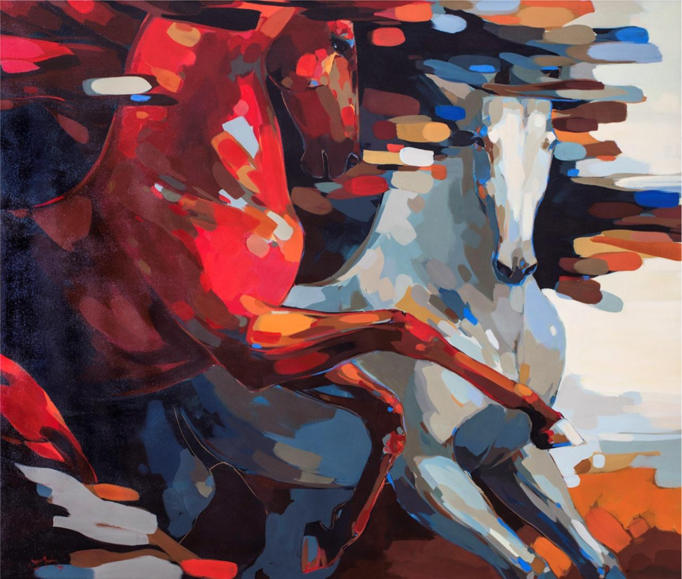 Serie  Caballos de Fuego