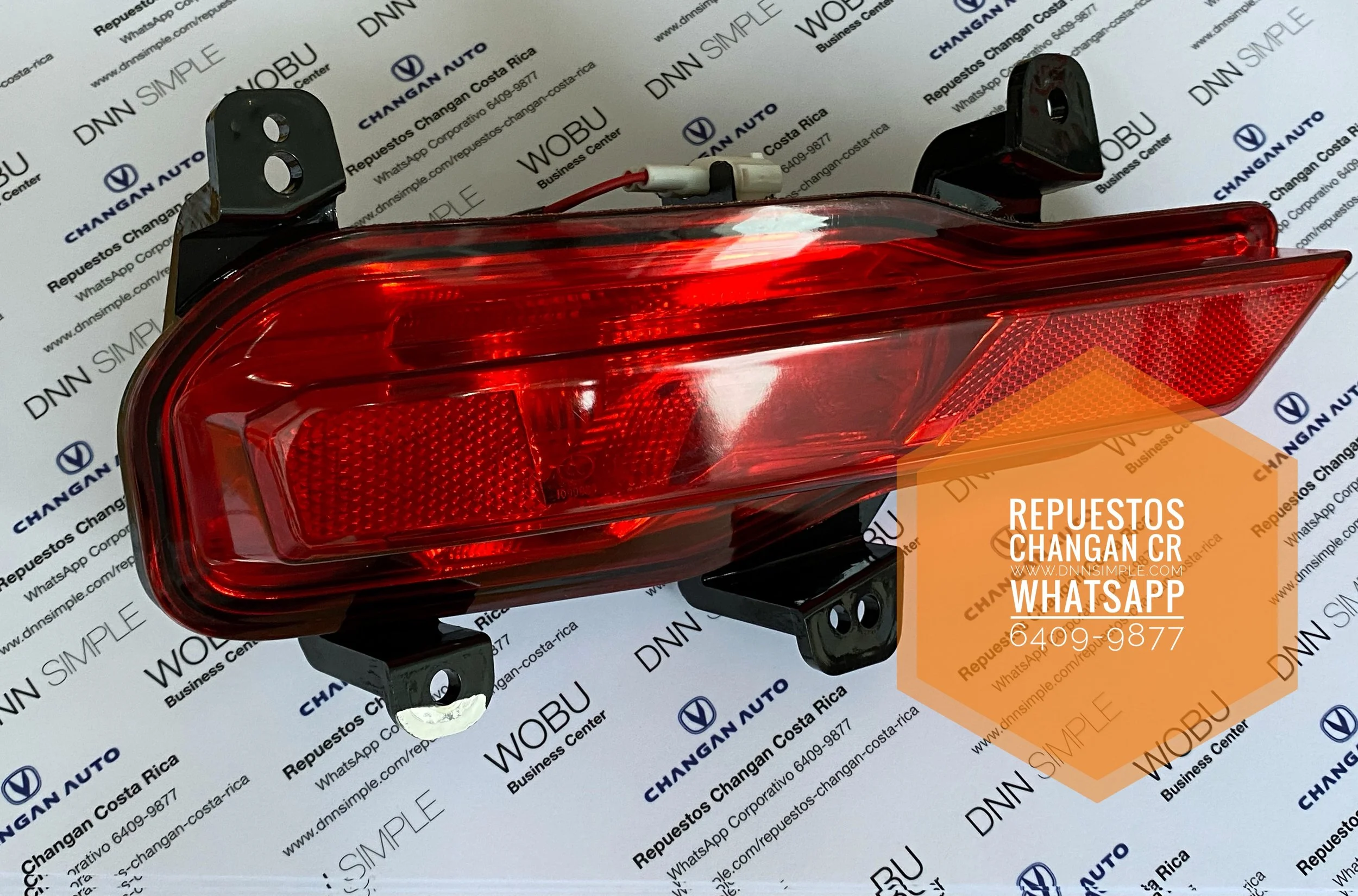 Foco stop auxiliar de bumper trasero. Changan CS 35. (Agotado para entrega inmediata, Disponible por pedido especial).