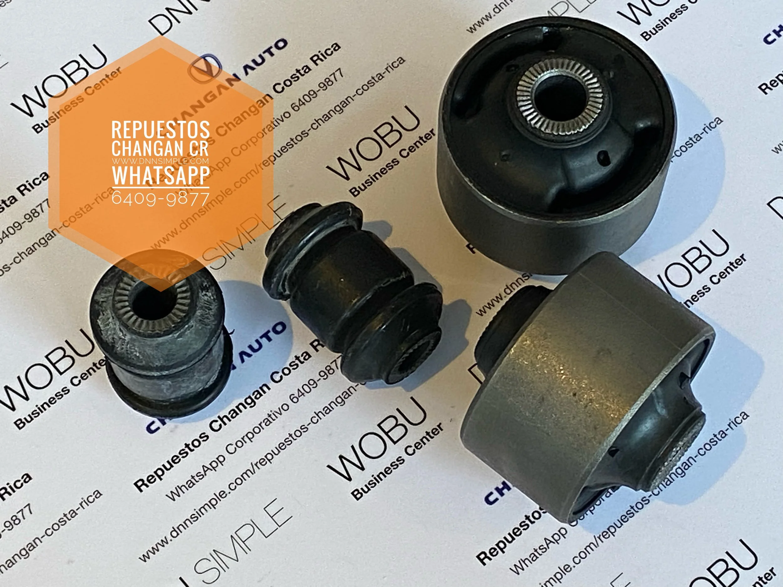 KIT Bushing o bujes de tjereta de suspensión delantera LH/RH. Changan CS 35 / CS35 Plus. (Disponible para entrega inmediata).