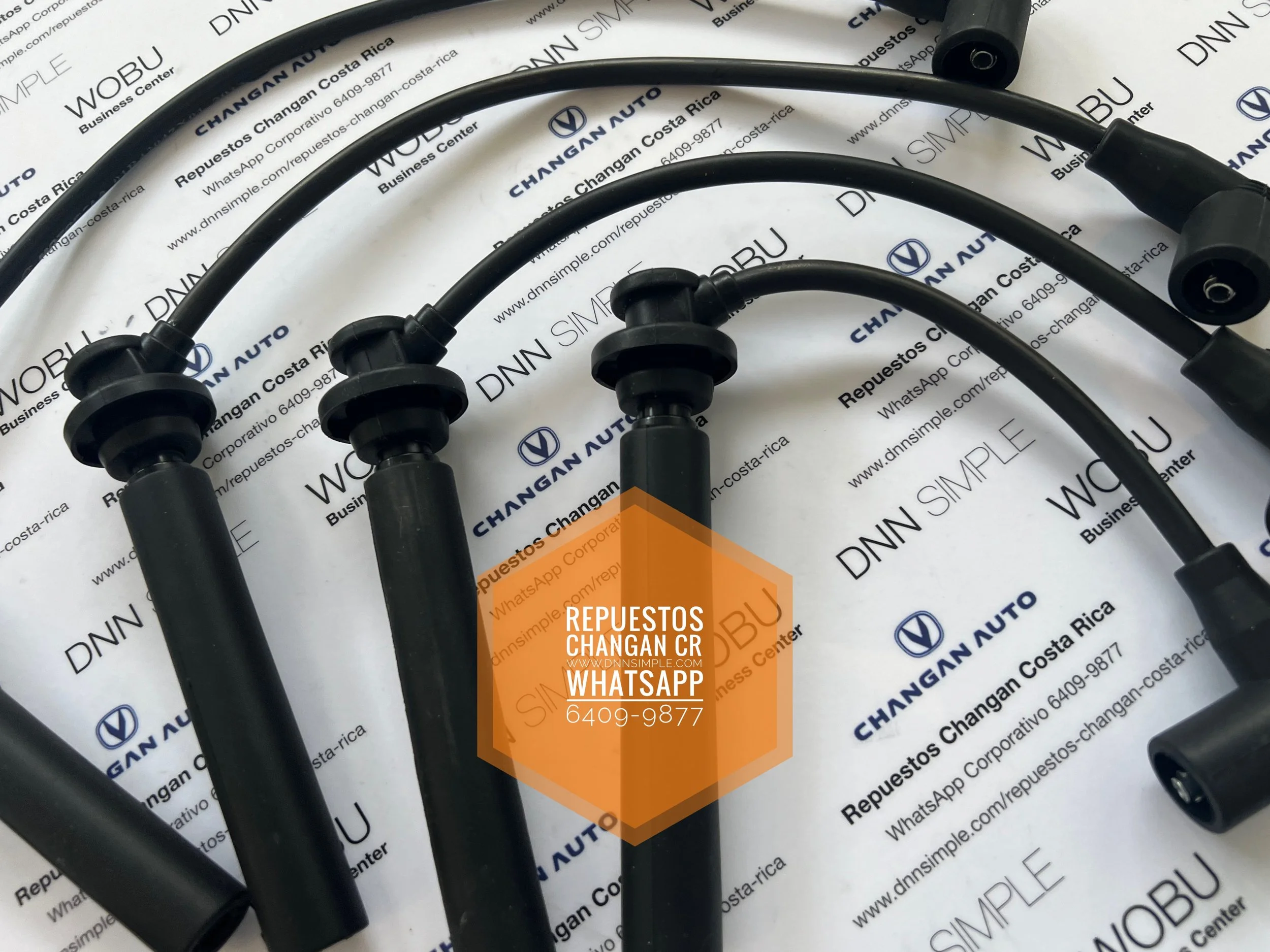 Partes de ignición. Kit completo o cables de bujías e ignición o bujías. Changan EADO. (Disponible para entrega inmediata).