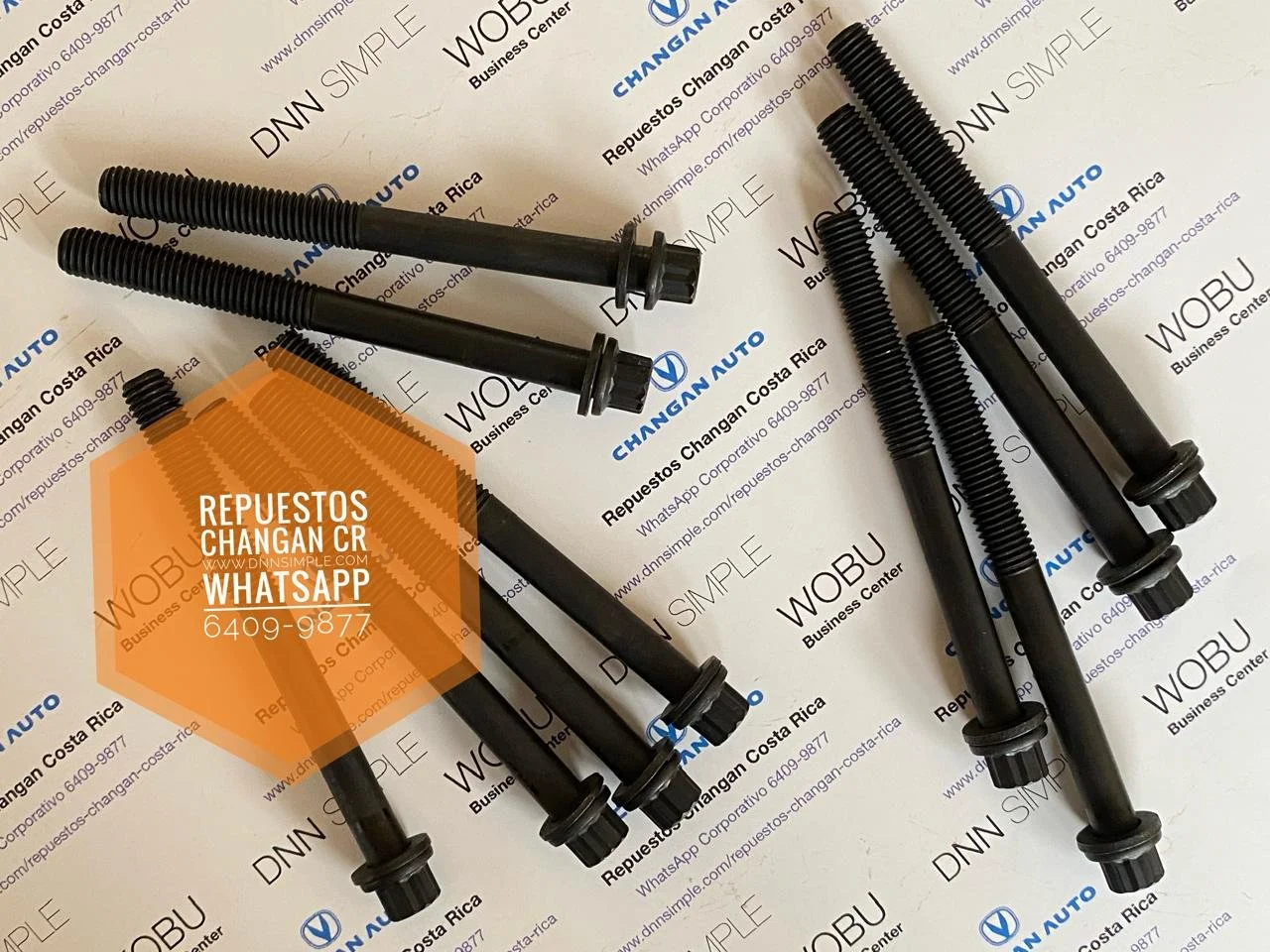 Kit Tornillos de torque de cabezote de motor. Changan Benni New 1.4cc. (Disponible entrega inmediata).