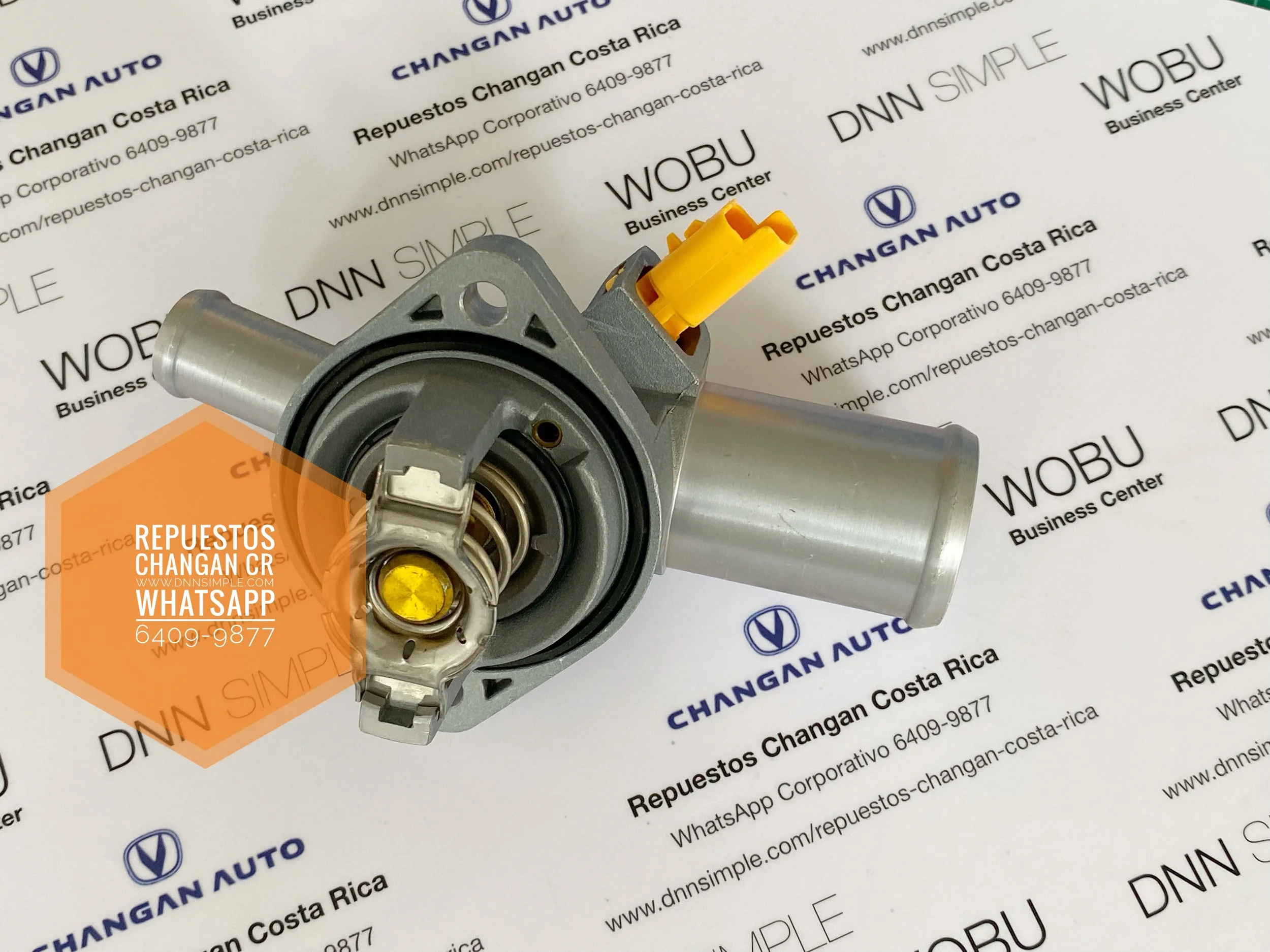 Termostato, Sensor Temperatura y Tubería metálica. Changan CS 75. (Algunas partes Disponibles para entrega inmediata)