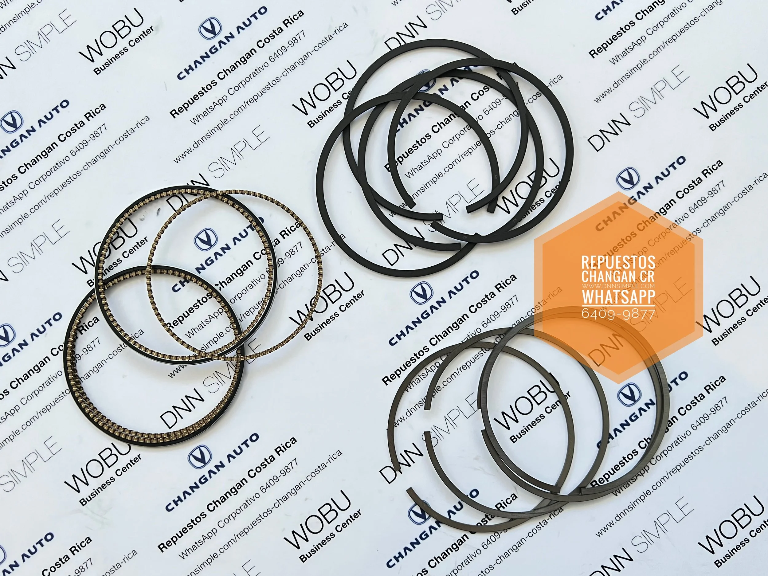 Anillos de motor. Changan Eado/XT , 1.6cc. (Agotado para entrega inmediata, Disponible por pedido especial