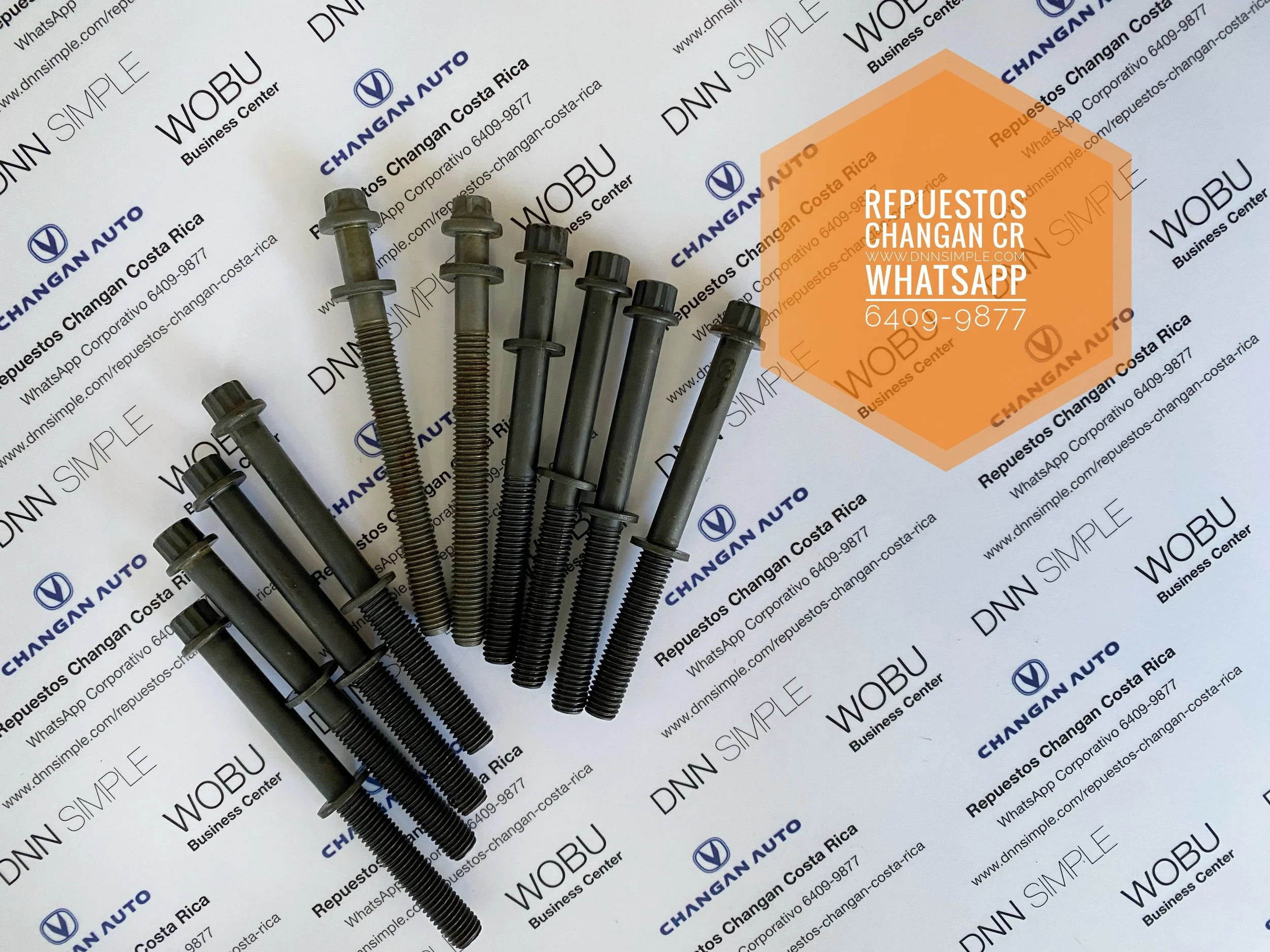 Kit de Tornillos de torque de cabezote de motor. CHANA (Starlight - 2 - 3 - Q20 - T20 - Tiger), HAFEI (Zhongyi - Junyi)