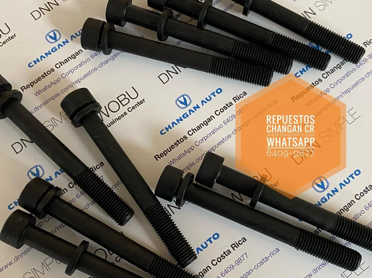 Kit Tornillos de torque para cabezote de motor. Changan Benni 1.0cc. (Disponible entrega inmediata).