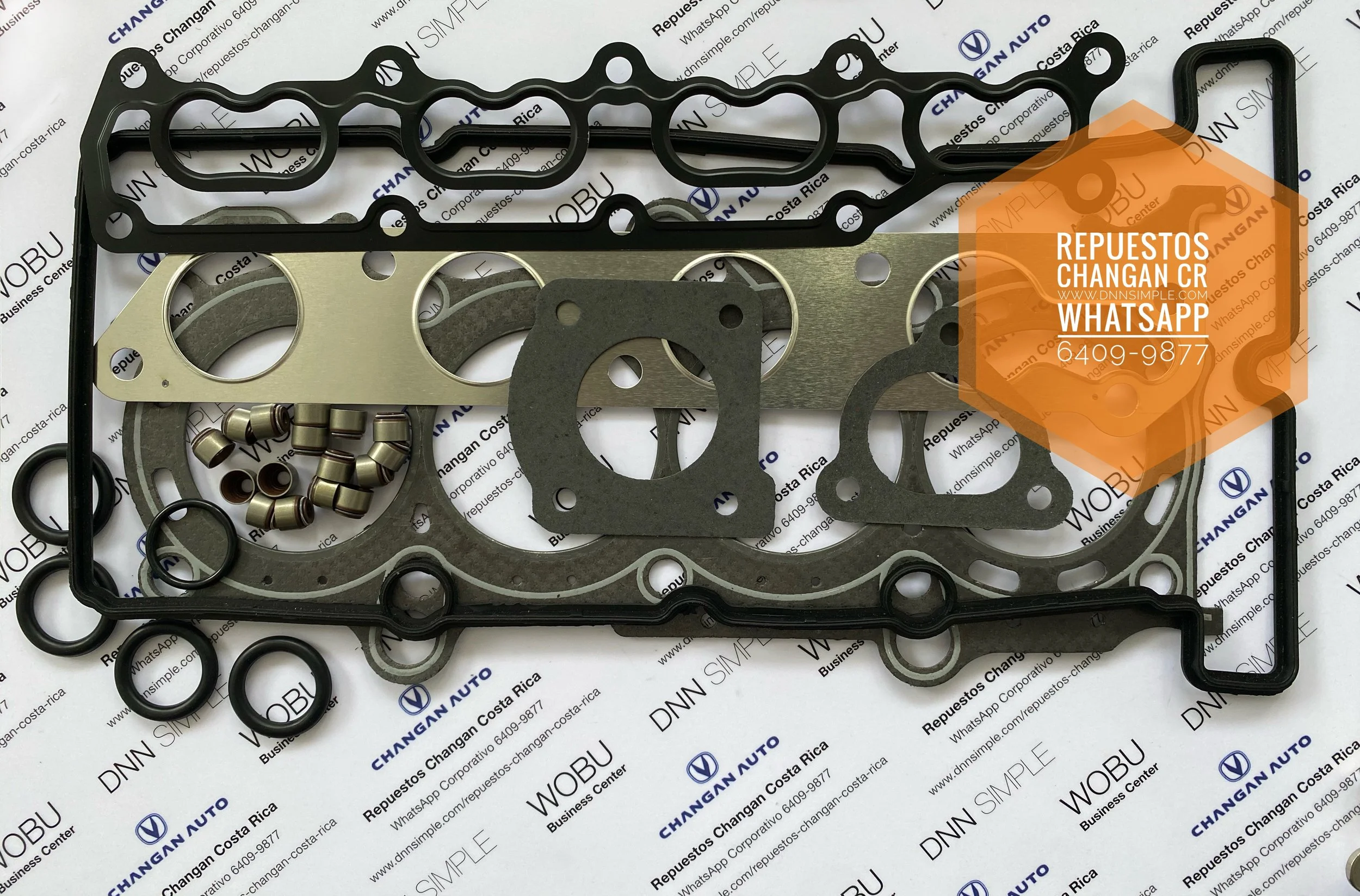 Empaques de motor. Changan CS 15. (Disponible para entrega inmediata).